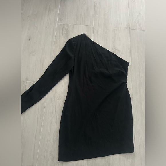 NEW Rag & Bone Neeva Japanese Crepe One shoulder Dress Size 12 - Picture 7 of 12